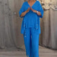 🌷Limited Time Offer 49%OFF💞Women's Cotton Linen V-Neck 2-Piece Set