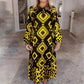 🍂Fall Specials🍂Women’s Bohemian Casual Printed Long-sleeve Dress