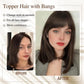 💥Limited Time Big Sale 40% OFF💥 Natural Hair Toppers with Bangs for Women（100% Natural Real Hair）