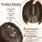 💥Limited Time Big Sale 40% OFF💥 Natural Hair Toppers with Bangs for Women（100% Natural Real Hair）