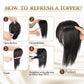 💥Limited Time Big Sale 40% OFF💥 Natural Hair Toppers with Bangs for Women（100% Natural Real Hair）