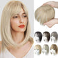 💥Limited Time Big Sale 40% OFF💥 Natural Hair Toppers with Bangs for Women（100% Natural Real Hair）