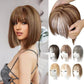 💥Limited Time Big Sale 40% OFF💥 Natural Hair Toppers with Bangs for Women（100% Natural Real Hair）