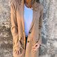 Women's Casual Lapel Mid-Long Button Down Coat