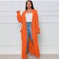 Women's Cable Knit Long Cardigan with Pockets