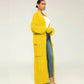 Women's Cable Knit Long Cardigan with Pockets