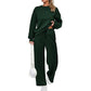 Round Neck Top Drawstring Pants 2-Piece Set