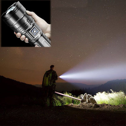 🔥Hot sale🔥Multifunctional White Laser Telescopic Zoom Flashlight