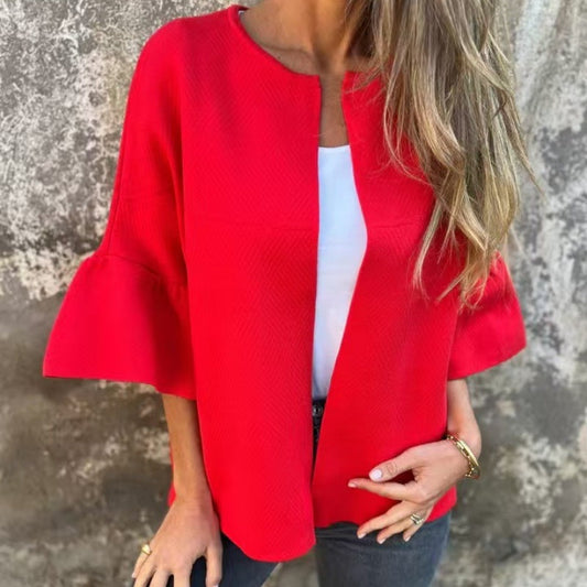 ❄️Winter Specials❄️Women's  Flare Sleeve Short Jacket