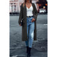 Solid Color Front-Opening Loose Fit Sweater with Pockets
