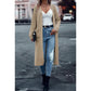Solid Color Front-Opening Loose Fit Sweater with Pockets