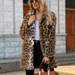 🔥HOT Sale🔥Women's Fashionable Leopard Lapel Faux Fur Winter Coat