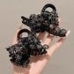 Elegant Sparkling Faux Diamond Bow Hair Clip