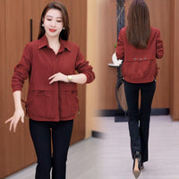 Women’s Casual Lapel Button Short Jacket