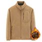 Windproof Warm Men's Jackets with Zippered Pockets