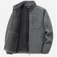 Windproof Warm Men's Jackets with Zippered Pockets
