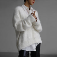 Women's Cozy Fuzzy Knit Cardigan