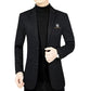 🔥New Hot Sale🔥Men's Slim-Fit Fleece-Lined Suit Jacket【Comfortable & Warm】