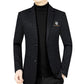 🔥New Hot Sale🔥Men's Slim-Fit Fleece-Lined Suit Jacket【Comfortable & Warm】
