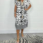 🌸Printed Casual Dress With V-Neckline and Fringes on the Short Sleeves-Buy 2 Get 10% Off