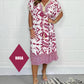 🌸Printed Casual Dress With V-Neckline and Fringes on the Short Sleeves-Buy 2 Get 10% Off