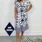 🌸Printed Casual Dress With V-Neckline and Fringes on the Short Sleeves-Buy 2 Get 10% Off