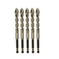 🔥4-Piece Diamond Grit Drill Bit Set - Tile/Glass/Marble/Concrete Drill Bits (2025 Upgraded 4-Flute Eccentric Design)