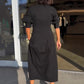 🔥Hot Sale 49% OFF🔥Women's V-Neck Lapel Waist Midi Dress - Stylish for Spring! 🌸