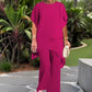🔥Charming Irregular Top & Wide Leg Pants Set— Free shipping for two pieces
