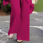 🔥Charming Irregular Top & Wide Leg Pants Set— Free shipping for two pieces