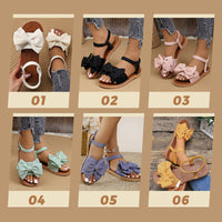 Women's Fashion Bow Flat Sandals