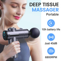 💥Portable Deep Tissue Massager with 6 Speeds & 4 Heads🎁