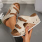 🔥Summer Promotion 50% OFF 🔥Women's Fashion Cutout Platform Wedge Sandals
