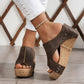 🥳SUMMER HOT SALE🥳💞50K+ SOLD!💥50% OFF! 🔥Women's Wedge Sandals with Studded Details – Orthopedic Support & Slip-On Fit 🖤👢
