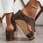 🥳SUMMER HOT SALE🥳💞50K+ SOLD!💥50% OFF! 🔥Women's Wedge Sandals with Studded Details – Orthopedic Support & Slip-On Fit 🖤👢