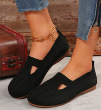 Women Walking Comfortable Breathable Knit Flats Shoes