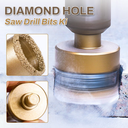 📢📢56% OFF !! ⏰Diamond Hole Saw Drill Bits Kit