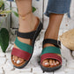 Women's Colorblocking Slope Heel Thick Bottom Sandal Slippers
