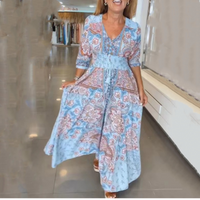 Seasonal bestseller with 50% off 🔥 Elegant long floral dress for women