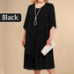 💖LAST DAY PROMOTION - 50%OFF💖Plus Size Layered Midi Dress
