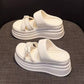 💯Spring Specials🎉Women's Rhinestone Thick Platform Slip-On Sandals— Free Shipping For Two Pieces
