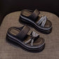 💯Spring Specials🎉Women's Rhinestone Thick Platform Slip-On Sandals— Free Shipping For Two Pieces