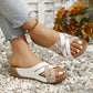 Women's Summer Adjustable Cross Strap Casual Sandals