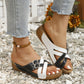 Women's Summer Adjustable Cross Strap Casual Sandals