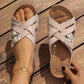 Women's Summer Adjustable Cross Strap Casual Sandals