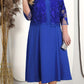 👑2025 HOT SALE 50% OFF🎉Haute Couture luxury|Lace embroidered jacket × satin solid evening dress set