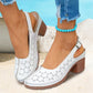🏖️Summer Hot Sale 49% OFF🌼Women's Fashion Hollow Out Chunky High Heel Sandals