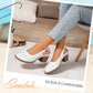 🏖️Summer Hot Sale 49% OFF🌼Women's Fashion Hollow Out Chunky High Heel Sandals