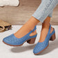 🏖️Summer Hot Sale 49% OFF🌼Women's Fashion Hollow Out Chunky High Heel Sandals