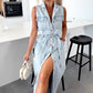 🌺2025 New! 50% OFF Women's Waistband Midi Jeans Dress ⏳